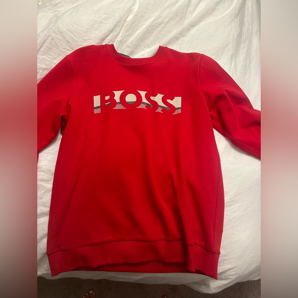 Men’s Hugo Boss red sweatshirt. Size L